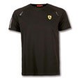Ferrari Black Shield Ringer Tee