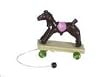 Dollhouse Miniature Horse Pull Toy