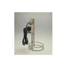 Ulanet 492-2 316 Stainless Steel Heetgrid Utility Immersion Heater with Thermostat Control, 7" Diameter, 14" Height