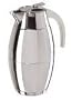 Oggi Porto Thermal Push Button Top Carafe (1Lt/34 oz) with Glass Inside Liner-Silver