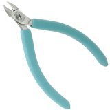 ESD-Safe Oval Head Semi-Flush Cutters with Cushion Grip Handles, 4-1/4 Long