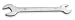 Westward 1EYN3 Open End Wrench, Metric, 10 x 11mm