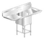 Aero 2F1-3020-30LR Sink Bowl L-R Drainboard 30in x 20in