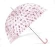 Bag Avenue Transparenter Stockschirm rosa gepunktet