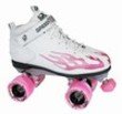 Rock Pink Flame Twister Quad Speed Roller Skates - Size 10