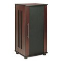 U-48 - 51.1'' Tall Rosewood with Black Screen A/V Cabinet