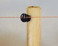 Insulator for wooden post