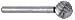 Carbide Cutter - Ball, 3/16 dia. #46-40192