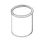 GRAY METAL PRODUCTS 8X8-315 GALVANIZED CHIMNEY THIMBLE 8x8 