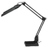 Ledu L283MB Computer task lamp, fluorescent, convertible clamp-on/desktop, 30 reach, black