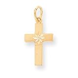 10k DI-CUT Cross Pendant