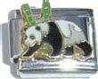 Clearly Charming Panda Bear Italian Charm Bracelet Link