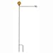 Amber Glass Garden Stand