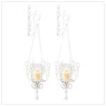 Bedazzling Pendant Candle Holder Wall Sconce Decor Pair