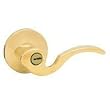 Kwikset UltraMax Security Brooklane 740BRL Keyed Entry Lockset Brass Lever Handle Left Hand