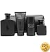 POLO DOUBLE BLACK by Ralph Lauren Gift Set for MEN: SET-EDT SPRAY 4.2 OZ & EDT SPRAY 1.3 OZ & AFTERSHAVE GEL 2.5 OZ & DEODORANT STICK ALCOHOL FREE 2.6 OZ & POLO MODERN RESERVE EDT SPRAY VIAL MINI & TOILETRY BAG