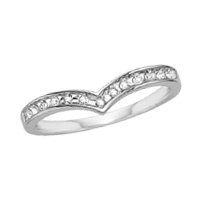 14kt. White Gold, 1/10 ct. tw. Diamond Anniversary Ring