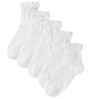 5 Pairs of Cotton Rich Ruffled Ankle Socks