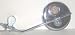 Round Mirror Cruiser Bike Bicycle Chrome Smoke Reflector