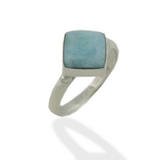 Square Larimar Ring