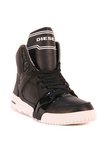 Y889-PR013-T8013-I`M PRESSION MID TOP BLK SNEAKER--7