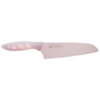 Pure Komachi by Kai 6-1/2-Inch Stainless-Steel Santoku Knife with Scalloped Edge