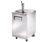 24 in Draft Beer Cooler, SS, 1 Faucet, 1 Door, Holds 1 Keg