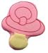 Pacifier Cookie (6 cookies) - Pink