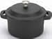 Sitram Cast Iron 3 Piece Mini Cocotte Set, Matte Black