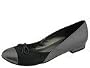 Vaneli Cabala | Women's Dress Flat Shoes Pewter Pearl Nappa w/Black Satin