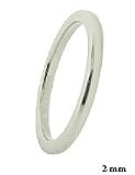 2MM Thin Classic Tungsten Carbide Wedding Band (sizes 5.5, 6, 6.5, 7, 7.5, 8, 8.5, 9, 9.5, 10, 10.5, 11, 11.5, 12, 13, 14, 15)