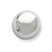 Jewelry : 14k White Gold 20mm Half Ball Post Earrings