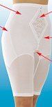 Rago Shapewear Satin 'n Smooth Firm Moderate Control Long Leg Panty Shaper