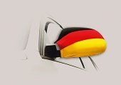 Deutschland Fahnenüberzug für Auto Außenspiegel EM 2012 Fanartikel 2er Set