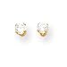 14k 3mm CZ Childrens Earrings