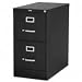 2-Drawer Vertical File with Lock, 15"x25"x28-3/8", Black (LLR60653) Category: Vertical File Cabinets