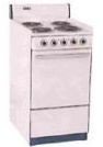 SUMMIT WEM110 is a 20 inch all-electric 220V range with large deep oven and drop down storage beneath oven. Made in USA5