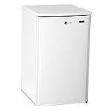 Summit FS60L 5.0 cu. ft. Counter-Depth Upright Freezer with 2 Wire Shelves, Door Storage and Manual Defrost: Installed Side Lock