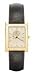 WASHINGTON REDSKINS MEN'S GOLD RECT DRESS WATCH W/LTHR STRP