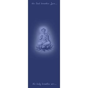 Printed Designer Yoga Mat; 24Wx68L-3/16 inch thick; Buddha design