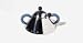 Alessi Sugar Bowl & Spoon, Blue, (9097)