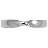 Image of Contours Band Ring In 18 Carat White Gold