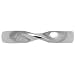 Contours Band Ring In 18 Carat White Gold