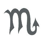 1103X7P688L. SL160  SCORPIO ZODIAC SIGN Temporary Tattoo 2x2