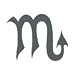 SCORPIO ZODIAC SIGN Temporary Tattoo 2x2