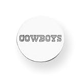Sterling Silver Dallas Cowboys Disc W/Name Post Earrings - NF561SS