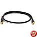 Petra C1706C F-to-F RG6 Screw-On Cable (3 Feet)