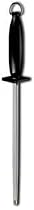 Victorinox Cutlery 9-Inch Round Sharpening Steel, Black Plastic Handle