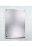 Bobrick B-1556 1620 Frameless Stainless Steel Mirror 15-1/2 x 19-1/2