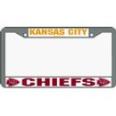 Kansas City Chiefs NFL Chrome License Plate Frame